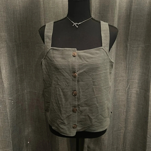 Green J. Crew Tank Top - Picture 1 of 3